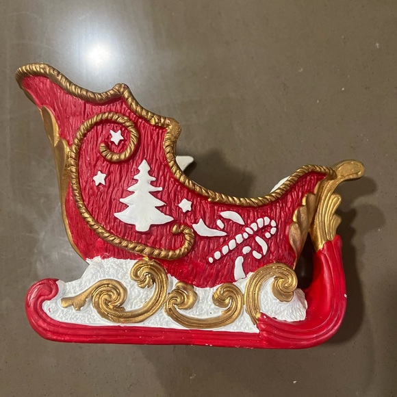 🎄Chalkware Vintage Santa’s Sleigh🎄 - Picture 1 of 5
